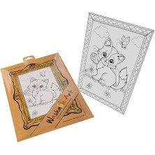 Uslucan Alışveriş Akademi Çocuk Mat -Washable Art - Kedi