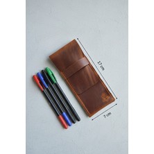 Oh Deer Leather Hakiki Deri Çoklu Kalemlik - Crazy Deri