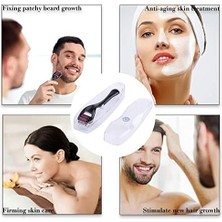 Uslucan Alışveriş Yüz, Vücut ve Saç Derisi Için Derma Roller 1.0mm - 540 Micor Roller ile Erkekler ve Kadınlar Için Derma Rulo - Saç ve Sakal Için Sakal Rulo