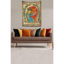 Uslucan Alışveriş Pelangi Strength Tarot Yıkanabilir Leke Tutmaz Kumaş Duvar Örtüsü Duvar Halısı Tapestry, Karışık 70 x 100, 85940377010005