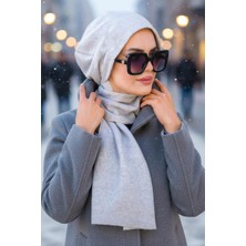 Aişe Tesettür Gri Tesettür Bere