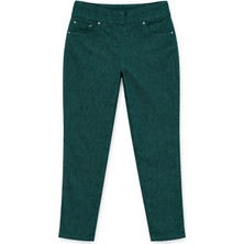 Markapia Kadın Koyu Yeşil Likralı Esnek Tayt Jean Pantolon