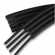 Woer 180 mm 2/1 Isı Ile Daralan Makaron Siyah 25 mt