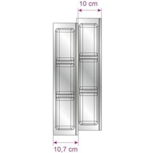Uslucan Alışveriş Mutfak Çekmece Içi Kaşıklık, Üç Bölmeli Modül 16CM x 48CM