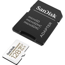Uslucan Alışveriş Ev Güvenlik Kameraları ve Araç Kameraları Için Maksimum Dayanıklılık Microsdhc 128GB Sd Adaptör, 60.000 Saate Kadar, Full Hd / 4K Videolar, 100/40 Mb/sn'ye Kadar Okuma/yazma Hızları