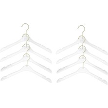 Uslucan Alışveriş 8'li Şeffaf Akrilik Giysi Askısı 38.5 x 21.5 x 1 cm