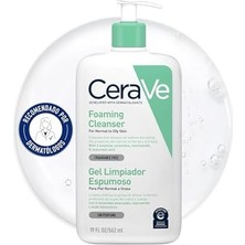 Uslucan Alışveriş Yüz ve Vücut Için Köpüren Temizlik Jeli, Nemlendirici ve Cildi Güçlendirir, Normal Ila Yağlı Ciltler Için, Hyalüronik Asit ve 3 Temel Seramit, 562 ml