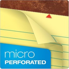 Uslucan Alışveriş Yasal Pad Legal Pad, 8 – 1/2 x 11 – 3/10,2 Cm, Delikli, 3-Delik Delikli, Kanarienvoegel, Legal/genişlik Rule, 50 Yaprak Pro Blok, 12 Pads Pro Pack (75351)