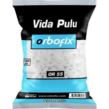 Orbofix Plastik Vida Pulu 1000 Adet (1paket-Gönderilir) Yerli Üretim