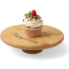 Uslucan Alışveriş Ayaklı Yüksek Bambu Sunum Tabağı | Yükseltici Ayaklı Bambu Sunum Tepsisi – Doğal, Şık ve Dayanıklı (28CM*28CM*6CM)