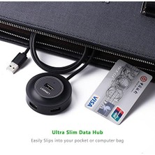 Uslucan Alışveriş USB 2.0 4 Portlu Hub Çoklayıcı, Siyah