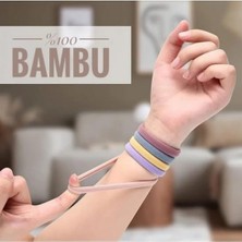 Uslucan Alışveriş Kadın %100 Bambu Kumaş Xl Boy 10'lu Toka Seti, Lastik Toka, Organizer, Kız Çocuk Toka