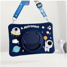 Uslucan Alışveriş iPad 11.nesil A16 11 Inç /10.nesil 10.9 Inç Uyumlu Standlı Askılı Karakterli Astronot Çocuk Kılıfı
