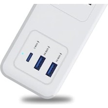Uslucan Alışveriş Akım Korumalı Priz 3lü 1xtype-C 2xusb-A HC000037