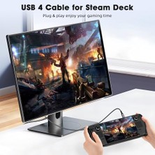 Uslucan Alışveriş Fast USB 4.0 40GBPS, 240W, 8K60Hz Usb4.0 Usb-C Kablosu 1 Metre Gri Klv-01