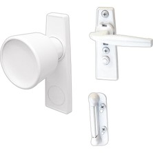 Uslucan Alışveriş K 5121 Düğme Mandalı, 1-3/4 In. Montaj Delikleri, Beyaz (Tekli Paket)