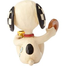 Uslucan Alışveriş 6001297 Jim Shore Peanuts Snoopy Donuts And Coffee Minyatür Heykelcik, 7,5 Cm, Çok Renkli
