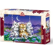 Uslucan Alışveriş Ayışığında Sallanan Kedicikler 500 Parç