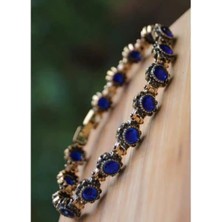 Stoneage Black Diamond ve Safir Mavi Taşlı Bileklik