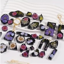 Uslucan Alışveriş Siliko World Epoksi Delikli Kolye Küpe Anahtarlık Kalıbı Silikon