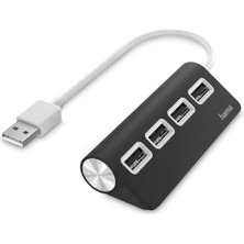 Uslucan Alışveriş USB Hub, 4 Ports, USB 2.0, 480 Mbit/s, Siyah
