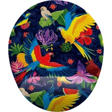 Uslucan Alışveriş Papağan Desenli Bilek Destekli Mouse Pad