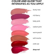 Uslucan Alışveriş Cream Co. Allık Ruj Göz Farı Glow Tint Deep Red, Nemlendirici Makyaj, 501 Kırmızı, Hyaluronik Asit Peptit
