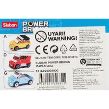 Uslucan Alışveriş Power Bricks Mavi Araba Yapım Seti, 53 Parça