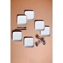 Uslucan Alışveriş Blue Stripe 6 Kişilik Kase Seti 21X21CM