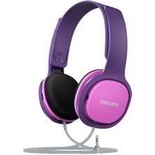 Uslucan Alışveriş SHK2000 Kablolu Kulak Üstü Çocuk Kulaklığı Pembe/mor