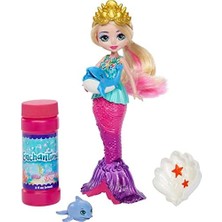 Uslucan Alışveriş Enchantimals Okyanus Krallığı Baloncuk Yapan Deniz Kızı Atlantia Bebek (17 Cm) ve Yunus Figürü, 3 Yaş ve Üzeri HFT24