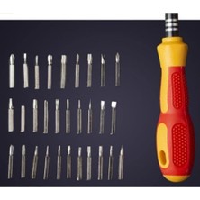 Uslucan Alışveriş Toptan 31 Parça Hassas Tornavida Uç Tamir Seti Taşınabilir Yumurta Tornavida