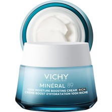 Uslucan Alışveriş Mineral 89 Rich Cildi Güçlendiren 72 Saat Nemlendirici Bakım Kremi, Kuru Ciltler 50 ml