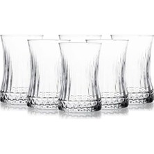 Uslucan Alışveriş 6’lı Kristal Desenli Cam Çay Bardağı Seti – 160 ml Ince Belli Modern Tasarım – Dayanıklı Cam Bardak – Şık ve Zarif Sunum Için Çay ve Kahve Bardağı