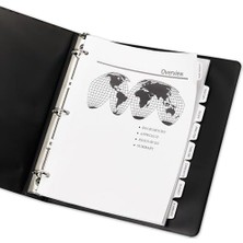 Uslucan Alışveriş Baskı Bölücüler, Beyaz, 8 Tabs, 5 Takım (11552)