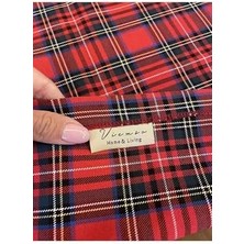 Uslucan Alışveriş Viemso Dokuma Ekose Kırmızı Yeşil Peçete, 4 Adet