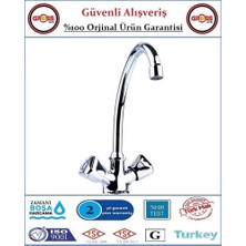 Tuarek Klasik Çevirmeli Lavabo Bataryası - %100 Prinç - Sıcak ve Soğuk