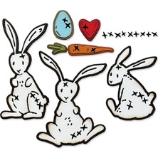 Uslucan Alışveriş Thinlits Damga Kalıbı Seti Stitch Tim Holtz, 15 Parçalı Set