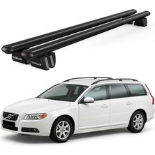 Today Auto Pençe Volvo V70 Ara Atkı (2007-2016)UYUMLU Siyah Ara Atkı Port Bagaj Tavan Barı