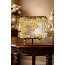 Pescarıssı Dikdörtgen Italyan Gül Ağacı Tepsi 8 Kişilik