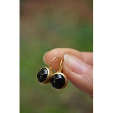 Stoneage Oniks Doğal Taş Küpe