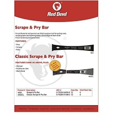 Uslucan Alışveriş Red Devil 4050CL Klasik Kazıma ve Gözetleme Çubuğu, 6'lı Paket, 6'lı Paket