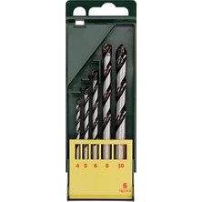 Uslucan Alışveriş Professional 5 Parça Matkap Ucu Seti (Için, Darbesiz Matkaplar Için Aksesuar), Yeşil, 5 Adet