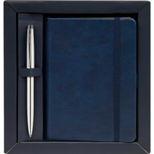 Uslucan Alışveriş Sıvama Kalın Kapak Defter A6 Lacivert & 108M Prestıge Tükenmezkalem