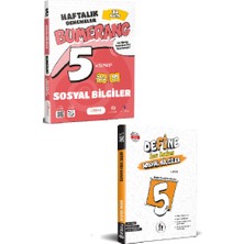 Günay Yayınları 5. Sınıf Bumerang Sosyal 32 Haftalık Deneme Seti + Fi Yayınları Define Soru Bankası