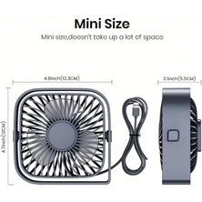 Uslucan Alışveriş Her Yerde Serin ve Rahat Kalın: 3 Hız ve 360 ° Sessiz Çalışma ile Taşınabilir USB Masa Fanı