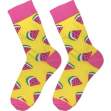 Chic & Shine Karpuz Desenli Soket Çorap