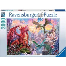 Uslucan Alışveriş 167173 Ejderhalar Yetişkin Puzzle, 2000 Parça