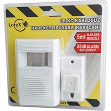 Uslucan Alışveriş Lr-Kc Kablosuz Harekete Duyarlı Kapı Çanı - Misafir Sensörü - Ziyaretçi Algılar - Hırsız Alarm Sistemi