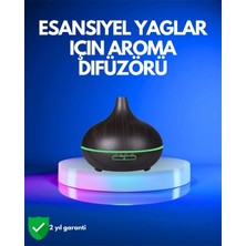 K-Yonlineticaret 550 ml Kapasiteli Ultrasonik Difüzör – Yağsız Nemlendirici Kullanımıyla Uyumlu